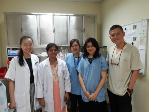 Dr.Vijayalakshmi,at NATIONAL SKIN CENTER, SINGAPORE                  